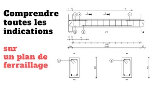 lire et comprendre un plan dexécution ferraillage [upl. by Coyle]