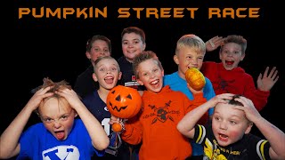 EPIC Pumpkin Street Racing Paxton Myler  NInja kidz [upl. by Attiuqihc]