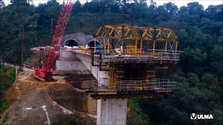 Puente Interlomas CDMX México  ULMA Construction es [upl. by Temhem]