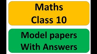 Math Model paper maths pre final question paper 2024 class 10 maths pre final question paper 2024 [upl. by Groark]