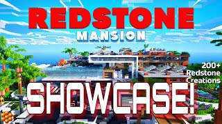 Minecraft REDSTONE MANSION 200 AWESOME CONTRAPTIONS  Marketplace Showcase 1 [upl. by Balsam61]