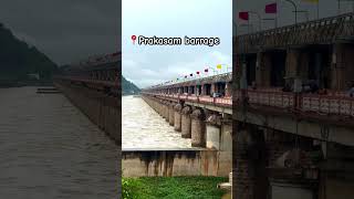 Prakasam barrage vijayawada prakasambarrage prakasam bezawada water redalert rain shorts [upl. by Llekim424]