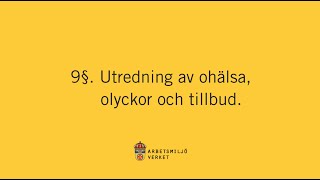 Utredning av ohälsa olyckor och tillbud [upl. by Ammadas646]