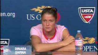 US Open Dinara Safina Press Conference 90508 [upl. by Rehpotsirhc]