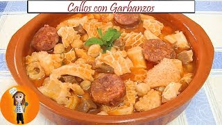 Callos con Garbanzos  Receta de Cocina en Familia [upl. by Rimisac]