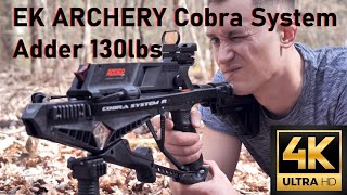 RepetierArmbrust Testschießen  Review EK ARCHERY Cobra System Adder 130lbs  4K [upl. by Rephotsirhc9]