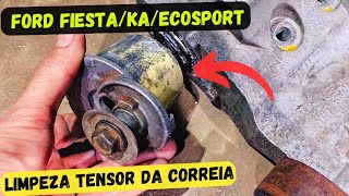 Como Instalar Tensor Correia de Acessórios do Fiesta Zetec Rocam [upl. by Comfort]