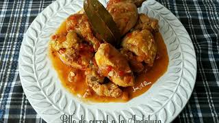 Pollo de corral a la Andaluza [upl. by Cown254]