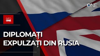 INFO ONE  RUSIA SPUNE CĂ A EXPULZAT ȘASE DIPLOMAȚI BRITANICI [upl. by Rafaelia]