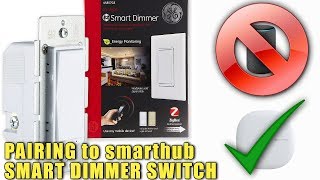 ZIGBEE Dimmer Switch Install  InWall Dimmer Switch  Smartthings Hub [upl. by Barnaba]