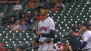 Triston McKenzie 6 Ks against the Astros on 5124 [upl. by Mellen]