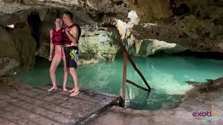 Nado con Tortugas en Akumal  Cenote Jaguar [upl. by Otrevogir]