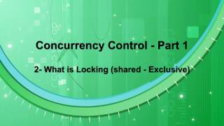 Concurrency Control  Part 1  02  Locking Based Protocols [upl. by Colis]