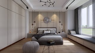 Sketchup interior design 44 How to make a bedroom design and render enscape [upl. by Musa]