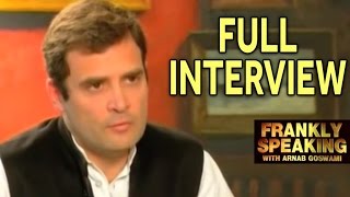 Frankly Speaking With Rahul Gandhi  Full Interview  Arnab Goswami Exclusive Interview [upl. by Joyan]