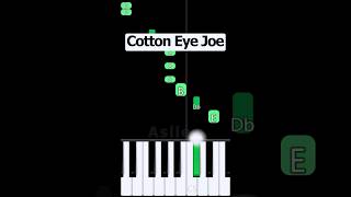 Cotton Eye Joe Gegagedigedagedago  Piano Tutorial [upl. by Aihsinyt]