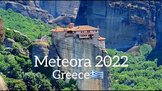 Meteora Monasteries Greece 🇬🇷 2022 [upl. by Siroved]