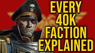 Every single Warhammer 40k WH40k Faction Explained  Part 1 [upl. by Aimerej]