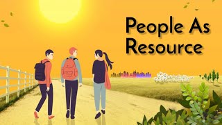 People as Resource Class 9 Economics Animation  Class 9 Economics Chapter 2  CBSE  NCERT [upl. by Soirtemed]