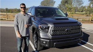 First Drive 2019 Toyota Tundra TRD Sport 57L V8 4x4 CrewMax [upl. by Mahtal255]