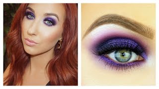 Electric Purple Smokey Eye Tutorial  Jaclyn Hill [upl. by Eylatan693]