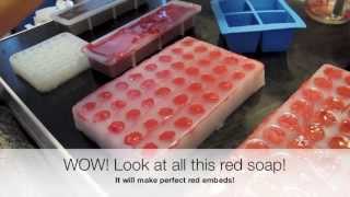 Making a true red soap colour [upl. by Esele327]