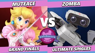 Patchwork 2024 GRAND FINALS  MuteAce Peach Vs Zomba ROB Smash Ultimate  SSBU [upl. by Atidnan]