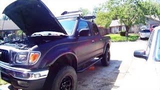 Tacoma  4x4 swap transmission install part 1 of 2 [upl. by Seabrooke]