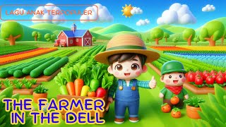 The Farmer in the Dell with lyrics  Song for Kids  Nursery Rhymes [upl. by Ennire]