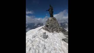 SULLA PUNTA DEL MONTE ROCCIAMELONE TRA NUVOLE E NEVE [upl. by Brathwaite282]