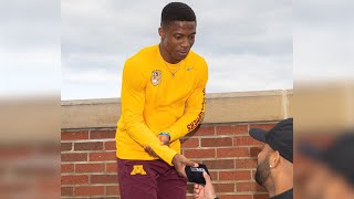 Charles Godfred Wins 2024 Big Ten Outdoor Long Jump Title [upl. by Nilkoorb687]