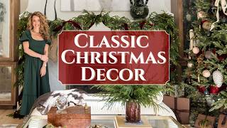 Christmas at the Cabin 🎄 Cozy Christmas Decor Inspiration amp Relaxing Christmas Music [upl. by Vanthe451]