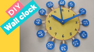 How to make a learning clock for kidsClock model for school projects Clock craft [upl. by Kenison763]