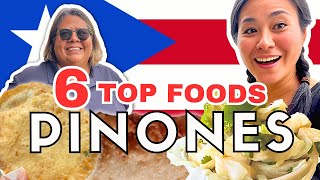 6 TOP PUERTO RICAN FOODS OF PINONES  Puerto Rico FOOD TOUR [upl. by Gittle]