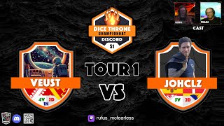 DICE THRONE Championnat de France Discord DTCD TOUR 1 Veust vs Johclz ❤️ [upl. by Hetti]