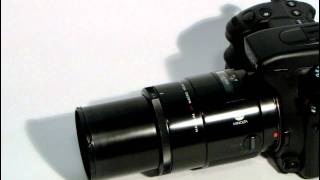 Minolta Maxxum Sony Alpha 100mm f28 macro review and test [upl. by Noitsuj]