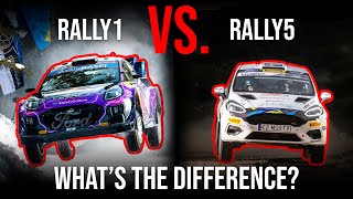 Understanding WRC Rally Cars Rally1 vs Rally5 Comparison [upl. by Gigi]