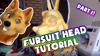 Fursuit head tutorial  Part 1  Foam Base [upl. by Nnylaj158]