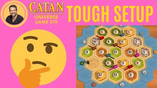 CATAN  Tough 5 Resource Setup  Game 379 [upl. by Isla]