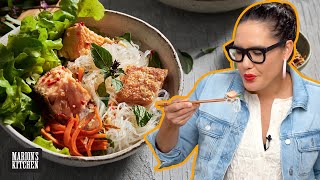 The best GOTO noodle saladVietnamesestyle Salmon Noodle Salad  Marions Kitchen WithMe [upl. by Rehctelf]