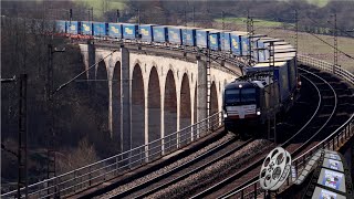 Trainspotting 320  4k60  Beacon BR193 6103 mit KLV Zug LKW Walter auf dem Viadukt Altenbecken [upl. by Pizor]