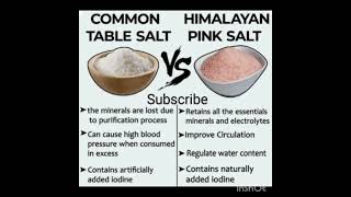 Common table salt vs Himalayan pink salt viralshorts [upl. by Burrell837]