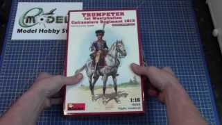 MiniArt 116 Trumpeter 1st Westphalian Cuirassiers Regiment 1813  16033 wwweModelscouk [upl. by Norrabal]