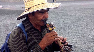 Ancient Mesoamerican Music Flute Pyramid SunMoon Teotihuacán Mexico  Maya Aztec Totonac [upl. by Mairym788]