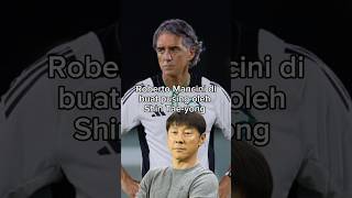 Roberto Mancini dibuat pusing oleh Shin Taeyong football timnasindonesia shorts [upl. by Mungovan]