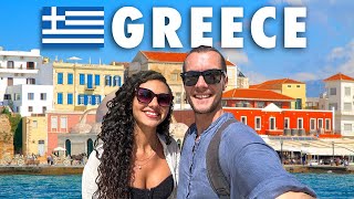 FIRST TIME IN CRETE 🇬🇷 BEACHES amp CHANIA OLD TOWN [upl. by Angus]