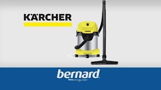 Aspirateur eau et poussière WD3 Premium Kärcher  Bernard [upl. by Ellehcsar]