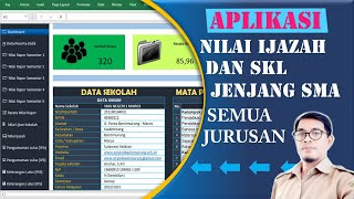 Free Download Aplikasi Nilai IJAZAH dan SKL Jenjang SMA Pada Semua Jurusan [upl. by Behn]