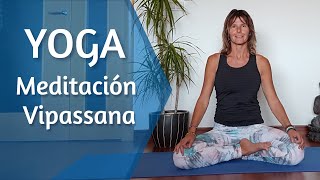 MEDITACIÓN VIPASSANA PARA AQUIETAR LA MENTE  Valeria Boglietti [upl. by Anihpesoj]