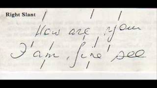 graphology the meaning of slant in handwriting analysis [upl. by Dnar]